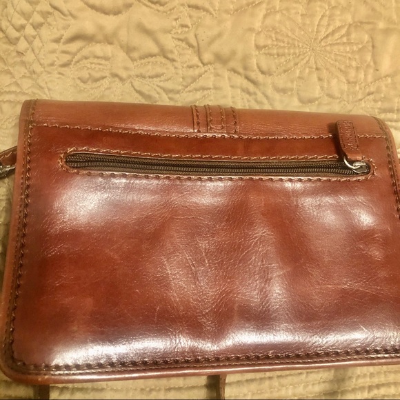 Brown Rene Mancini Leather Bag - Picture 5 of 9